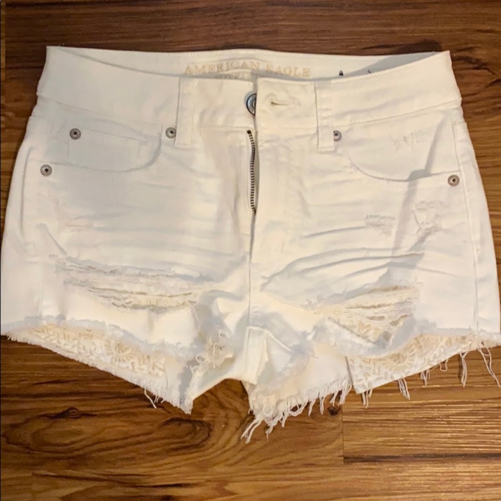 American Eagle High Rise Shortie Shorts Size 4